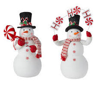RAZ Merrymint -Peppermint Snowman 56cm