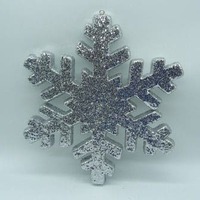 20cm Snowflake Hanging Silver