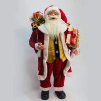 122cm Standing Santa Red