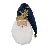 76cm Santa Head Royal Blue