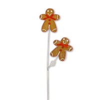 Gingerbread Spray with 2 Men 66cm