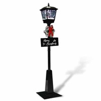 Snowing Street Lamp Black