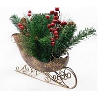 Xmas Sleigh with Spray