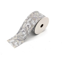 Grey Linen with Leaves 10m