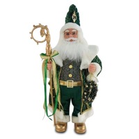 60cm Standing Santa  Green w/Music