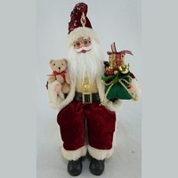 40cm Traditional Santa w/Music