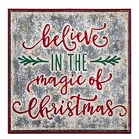 Metal Antique Believe Sign 38cm