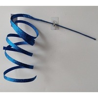 Curly Glitter Pick Dark Blue Large 34cm