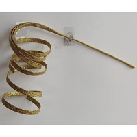 Curly Glitter Pick Gold Large 34cm