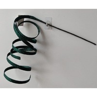 Curly Glitter Pick Dark Green Lge 34cm