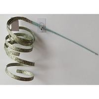 Curly Glitter Pick Jade Large 34cm