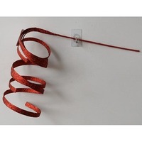 Curly Glitter Pick Red Large 34cm