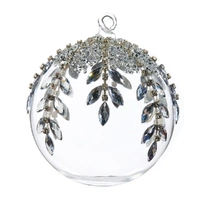5" Jewel Clear Crystal Bauble