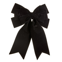 Black Velvet Bow 10"