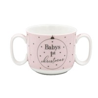 Baby&#39;s 1st Xmas Mug Pink