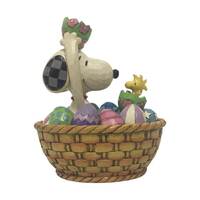 Peanuts by Jim Shore - Snoopy/Woodstock Easter Basket