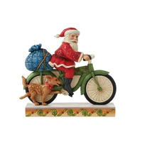 Santa Riding Bike