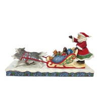 Santa Dog Sledding