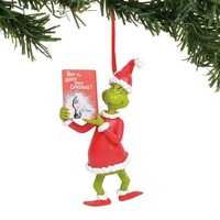 Grinch with Book