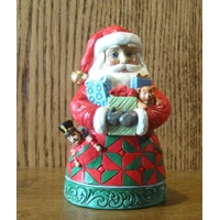 Heartwood Santa with Gifts Pint Size 12cm