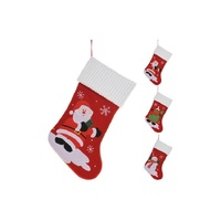 Xmas Stocking 46Cm 3Ass Design
