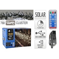 Mega Cluster Solar 760LED White 5.6m