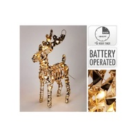 Reindeer 37Cm Gold Micro 30LED B/O