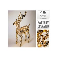 Reindeer 60Cm Gold Micro 60LED B/O