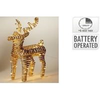 Reindeer 60cm Warm White Micro Gold