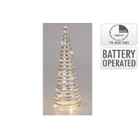 Iron Cone 40cm With Micro LED Silver