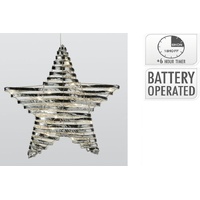 Star 30cm With Micro LED Silver