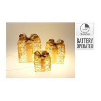 Giftbox Set With 90LED Champagne B/O