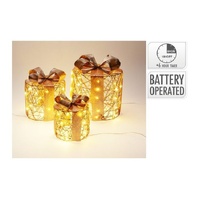 Giftbox Set With 90LED Champagne B/O