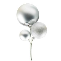38cm Silver Ball Spray
