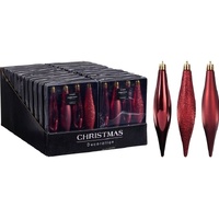 Icicle Set 4pc Burgundy 150mm