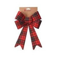 Bow 32cm Check Design