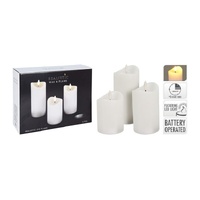 LED Candle Set Of 3Pcs White B/O