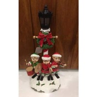 Elves with Lampost 39cm LED