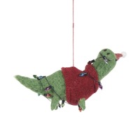 Green Wool Diplodocus with Jumper