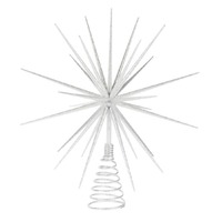 Silver 3D Starburst Tree Topper