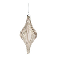 14cm Silver Encrusted Long Drop
