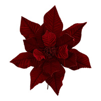 Red Poinsettia Flower Large