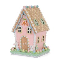 LED Easter Mansion with Bunnies