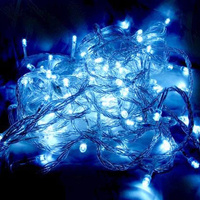 300 LEDs Flash Blue Clear/Cable