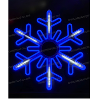 Neon Digital Blue/White Snowflake 75cm