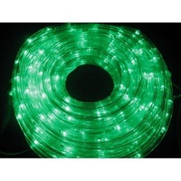 LED Ropelight 9m Flash Green - Connectable..