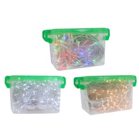 Timer LED Icicle Lights 300 Warm