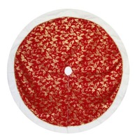 Tree Skirt Holly Red 120cm