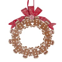 Gingerbread Men Wreath Hanging..