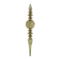 Green Beaded Finial XL Glass..